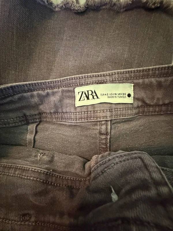 ZARA Purple Jeans Wide-Leg - Image 4