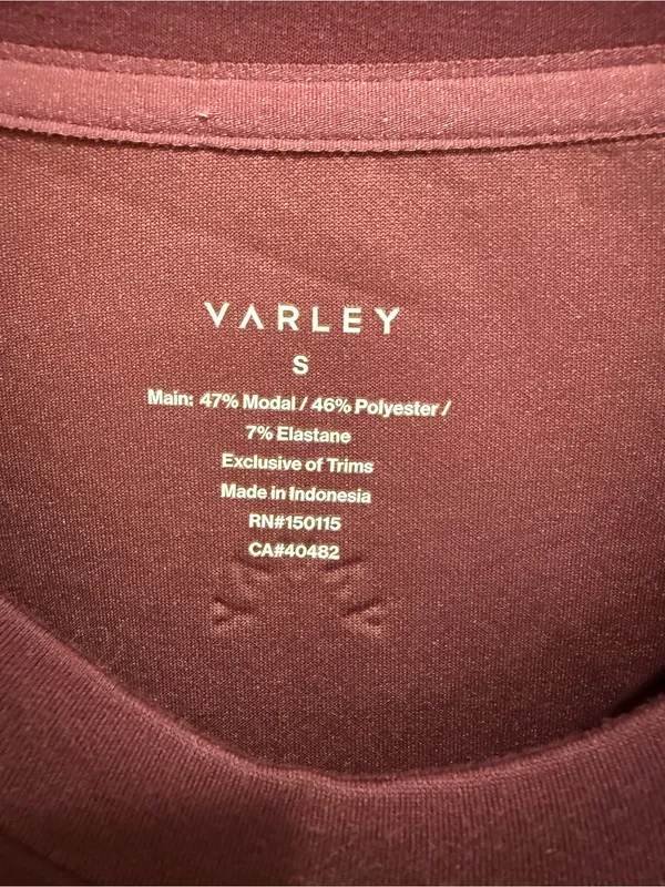 VARLEY‎ Zosia Midlayer Crewneck Sweatshirt in Sassafras size Small - Image 5