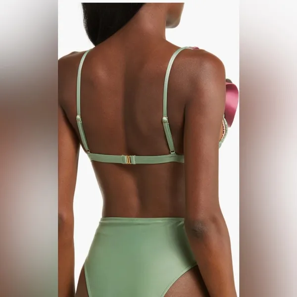 Farm Rio Ruffle Bikini Top, Size Medium , $$115 - Image 3