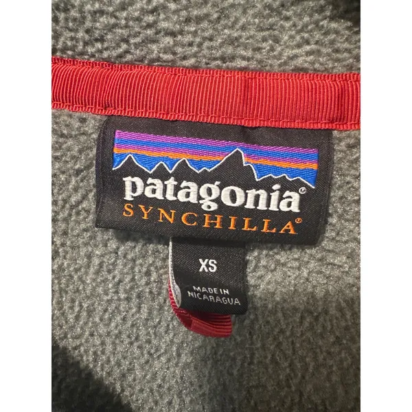 Patagonia synchilla Gray Fleece Snap-T Pullover Jacket Women's XS winter ski - Image 7