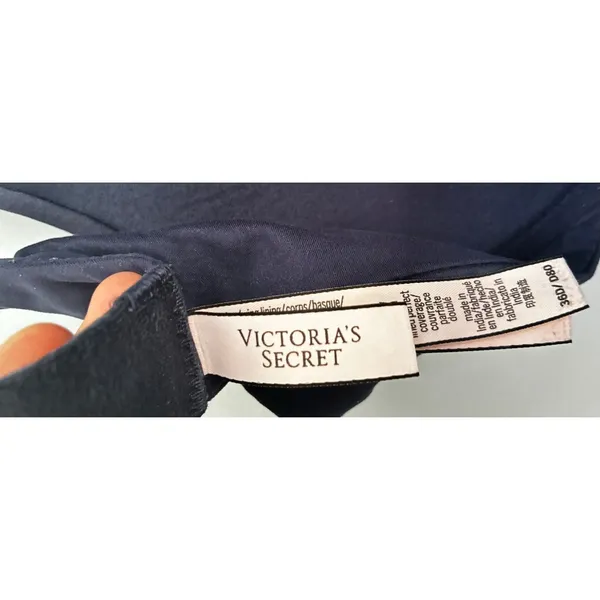 Victoria's Secret Bra Lined Perfect Coverage 36D Everyday Navy - Image 5