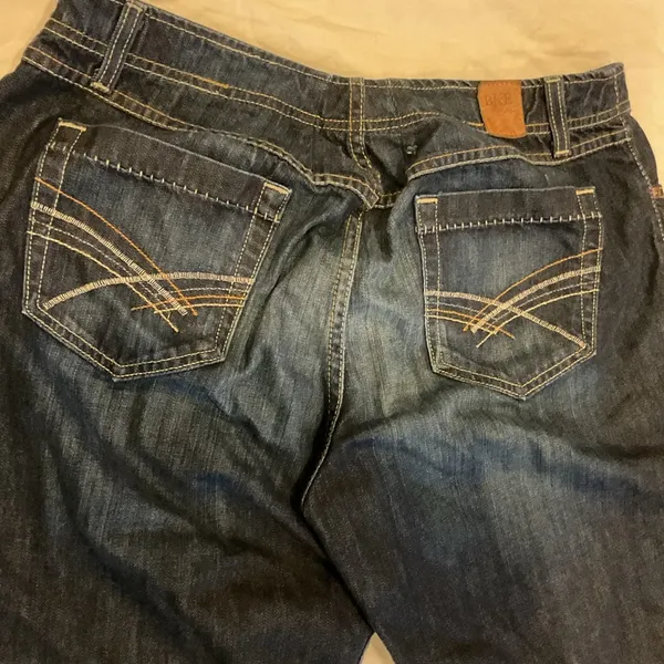BKE Flare Blue Jeans Wide Leg Style - Image 7