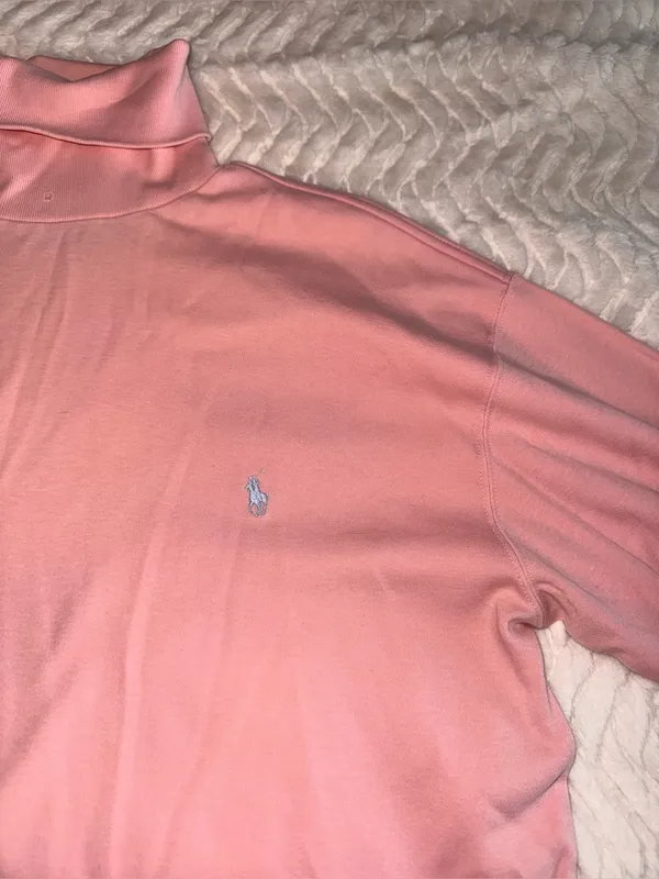 Ralph Lauren Dusty Pink Cotton Turtleneck - Image 2