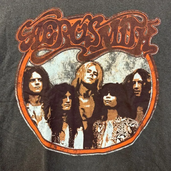Aerosmith Toys in Attic Promo Tour Poster Rock Band Tee S/M - Image 2