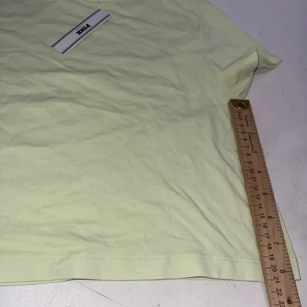 Victoria's Secret VS PINK Cotton Basic Light Green Crop Top Tee Shirt Sz XS NWT - Image 13