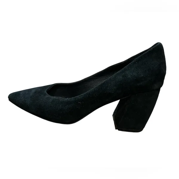 STEVEN by Steve Madden Black Suede Heels - Image 2