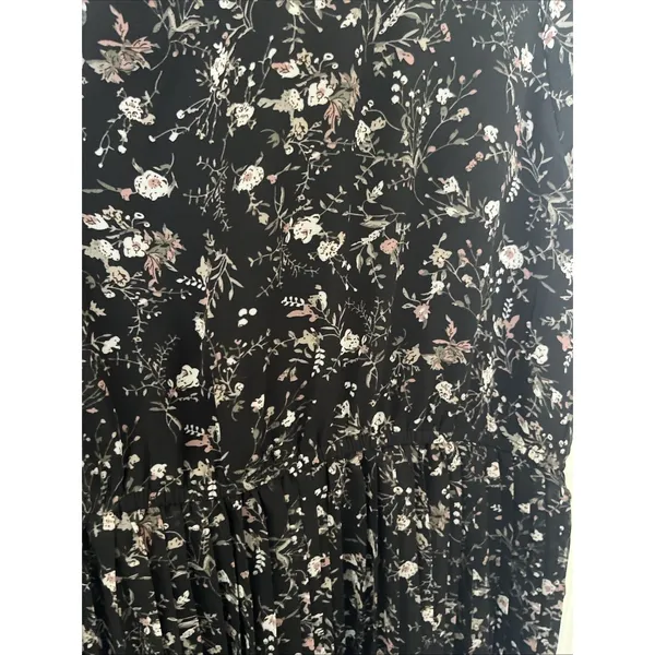 Baltic born Belfast Pleated Maxi Dress 3x Black Floral Cottagecore - Image 9