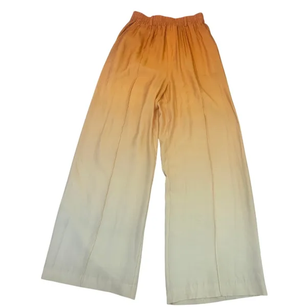 Significant Other Ombre Wide Leg Pants SIZE 2 Flowy Butter Yellow Designer $200 - Image 6