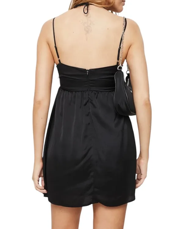 Princess Polly Black Mini Dress Fit Flare 10 M - Image 2