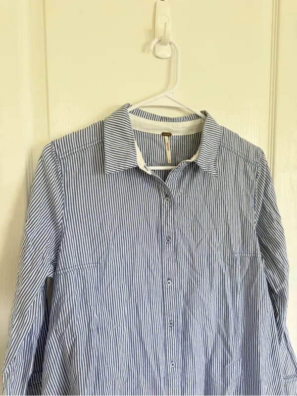 Free People All For You Striped Shirt Dress - Image 5