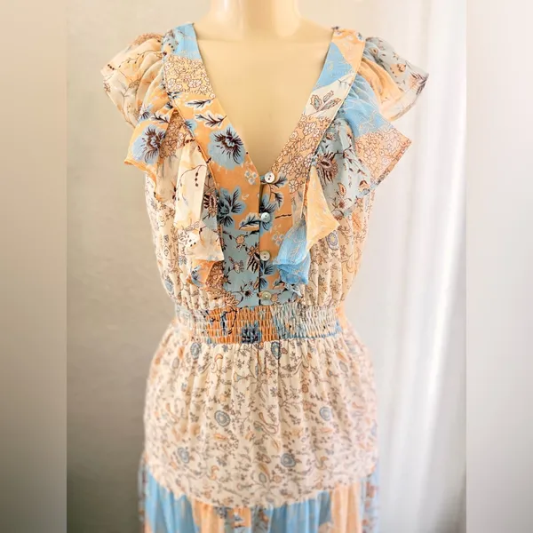 Lilyful women’s dress size Small Bohemian , wester chic maxi dress - Image 16