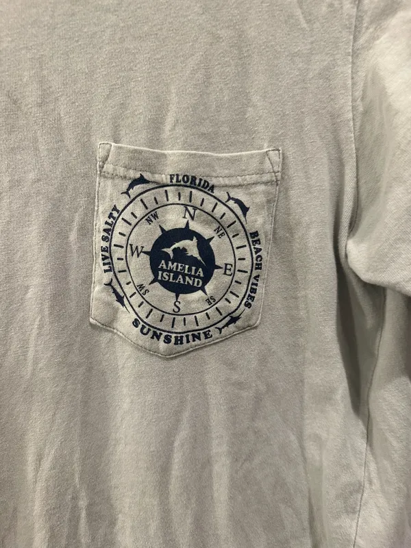 Comfort Colors Alvin’s Island Amelia Island, FL Pocket Tee - Image 3