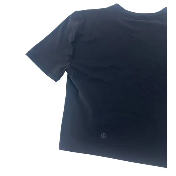 Lululemon Wundermost Ultra-Soft Nulu Crewneck Cropped T-Shirt Black XS - Image 7