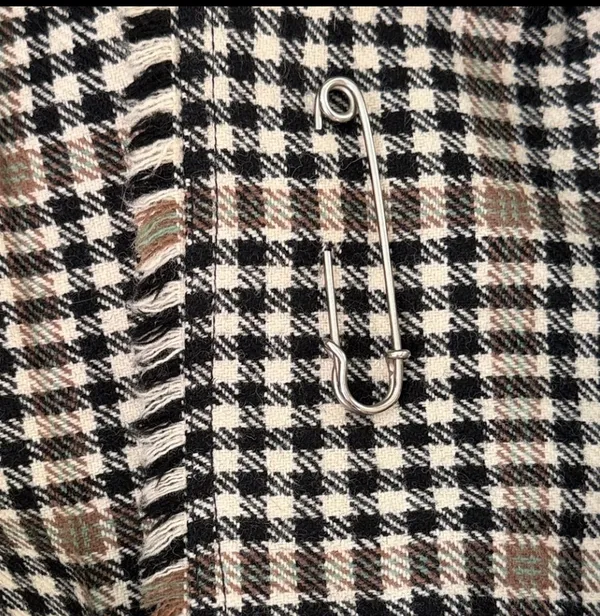 Vintage The Mill Shop Black and White Checkered Midi made in Scotland Skirt - Image 4