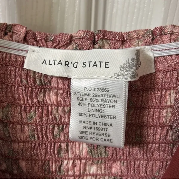 Altar'd State Floral Print Fit & Flare Midi Dress(Size Large) - Image 8