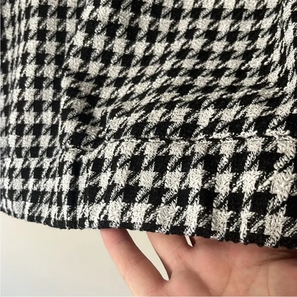 NWOT Sanctuary Ashley Jacket / Top Bouclé Houndstooth Size L - Image 10