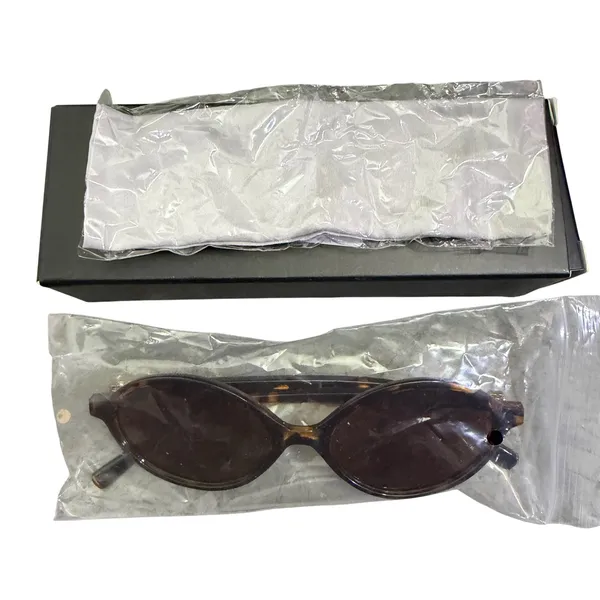 Boten‎ Retro Oval Sunglasses Tortoiseshell Brown Lens 90s Trendy Small Round NWT - Image 5