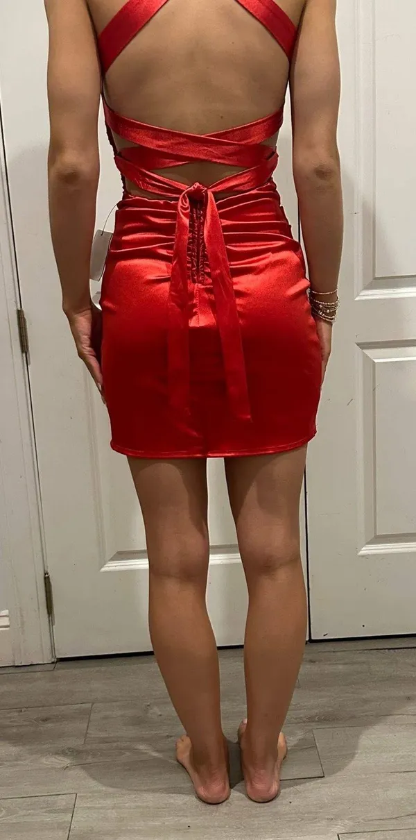 Red mini dress - Image 2