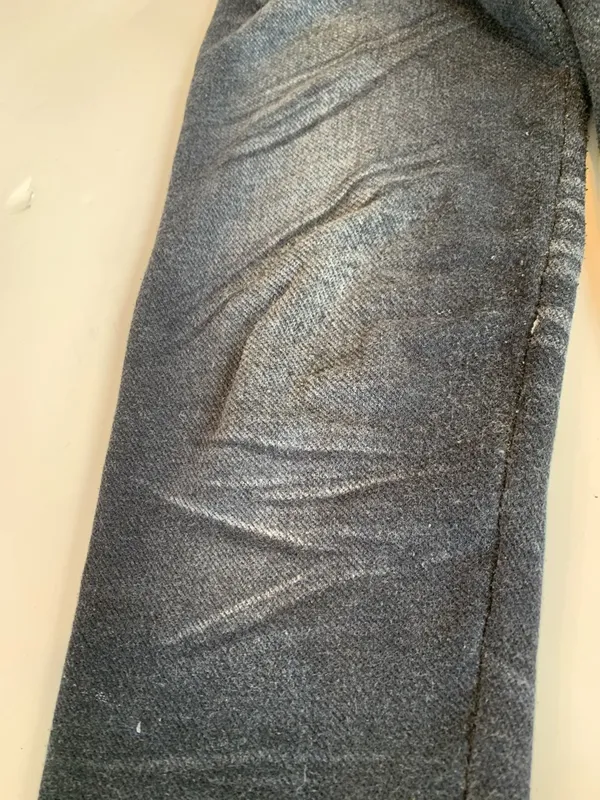 Women’s XS / Small Faux Black Denim Stretch Leggings Lounge Pants - Image 8