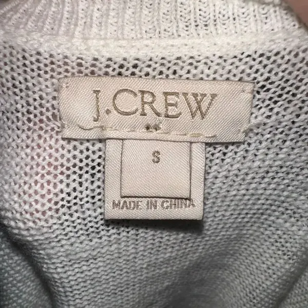 J Crew elevated basics minimalist lightweight shortsleeve S pullover White - Image 3