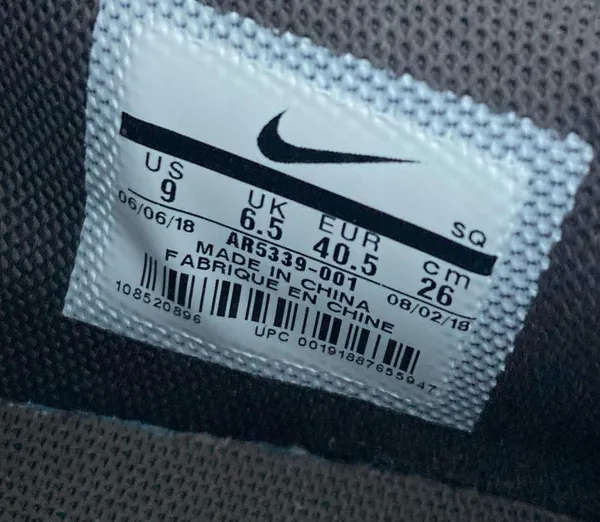 Nike Womens Air Force 1 Sage Night Black Suede Chunky Platform Sneakers - Image 13