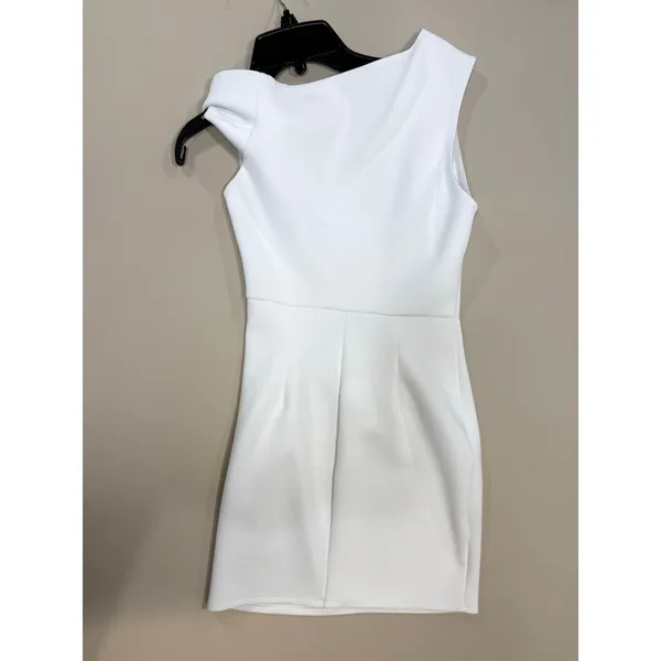 Rosetta Getty One Shoulder Twist white Mini Dress XS - Image 6
