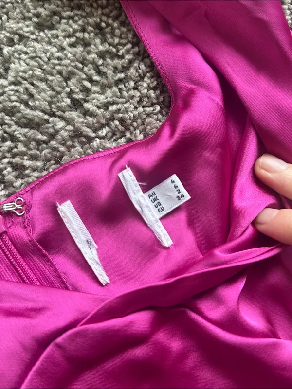 Princess Polly Fuchsia Satin Slip Maxi Dress - Image 5