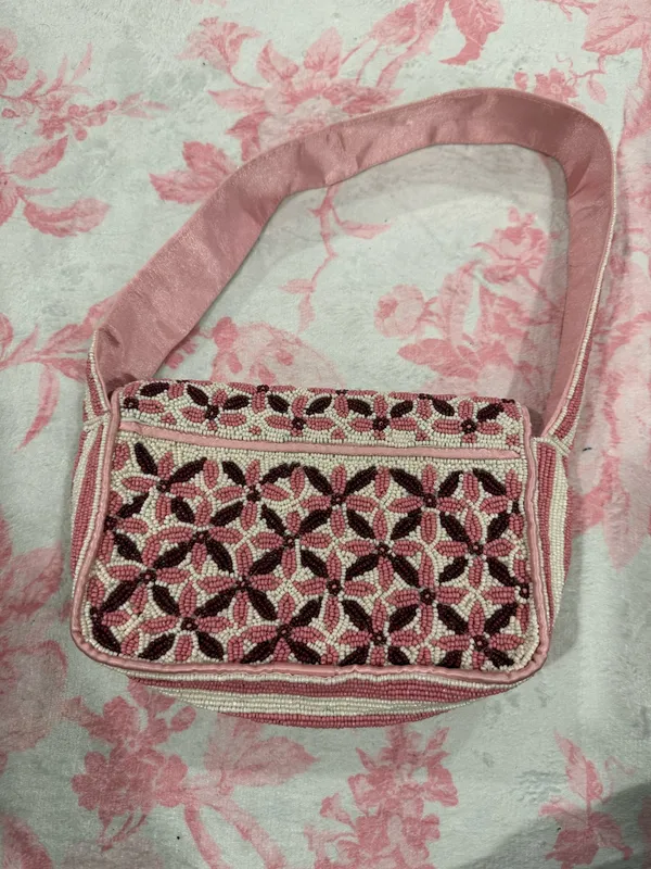Pink Beaded Bag - Image 2