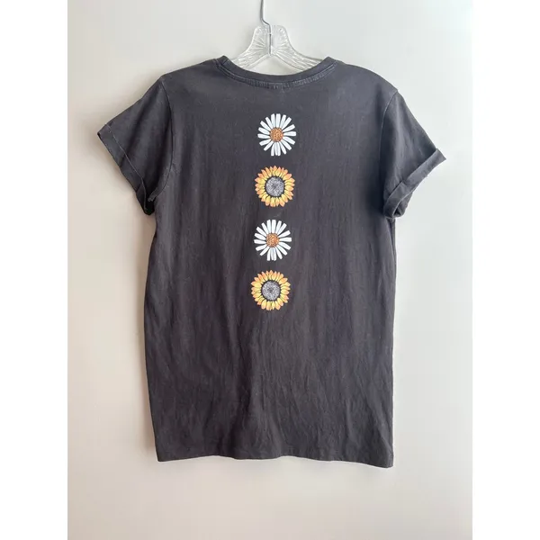 Messy Buns,‎ Lazy Days Sunflower Orbit T-shirt Women Small GUC - Image 5
