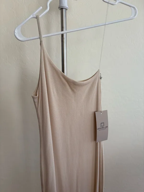Long beige dress Tan - Image 2