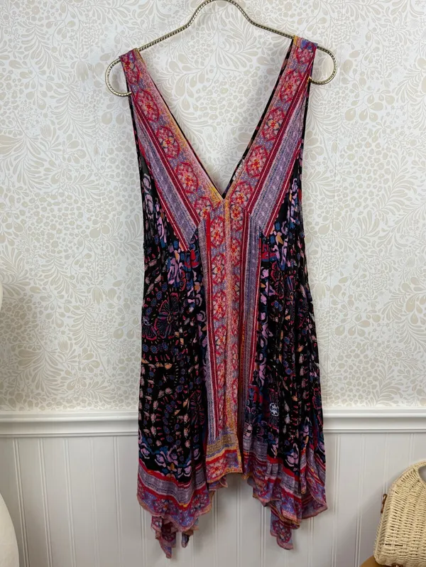 Free People Intimately Pink Sleeveless Gypsy Trapeze Slip Dress - Size - Small - Image 5