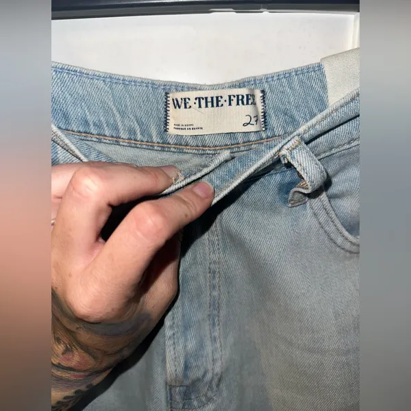 New Free People We The Free Westward Demi Barrel Jeans In Fade Into You - Image 6