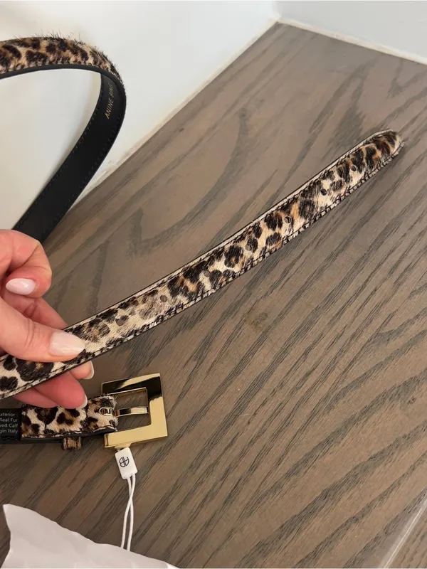 Anine Bing Nicola Link Belt in Leopard NWT - Image 4