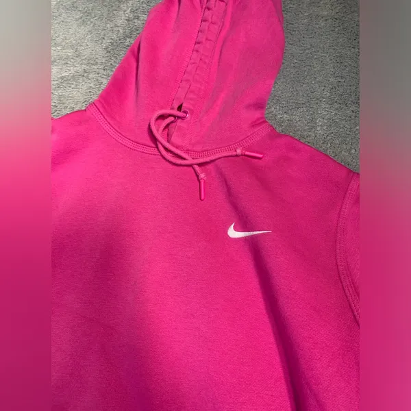 Nike Pink Hoodie swoosh medium - Image 3