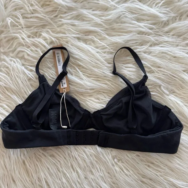 Skims Cotton Jersey T-shirt Bra Soot Size 30B - Image 5