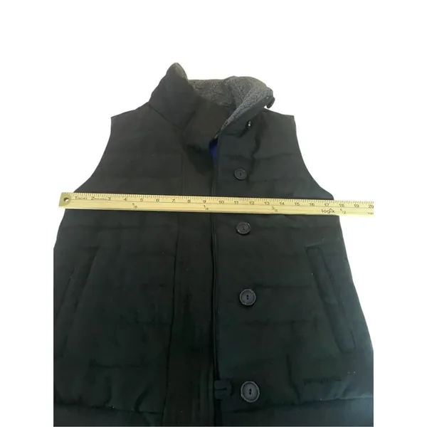 Patagonia Women’s Vagabunda Quilted Fleece Neck Puffer Vest Dark Gray S - Image 9