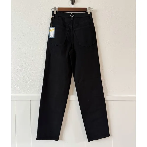 Universal Thread Highest Rise Straight Size 00 Black Jeans Women’s NWT Stretch - Image 4