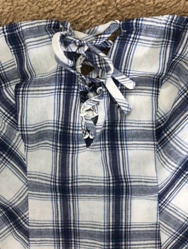 Somedays Lovin strapless gingham dress NWT - Image 4