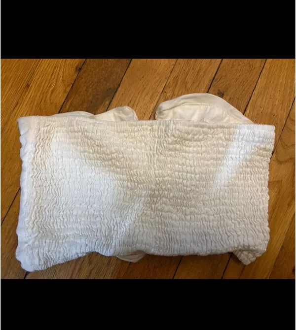 White linen bandeau top - Image 2