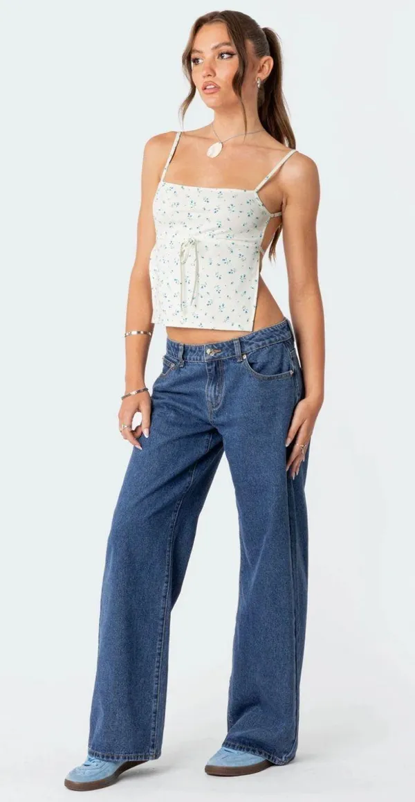 Edikted Marli Open Back Tank Top - Image 5