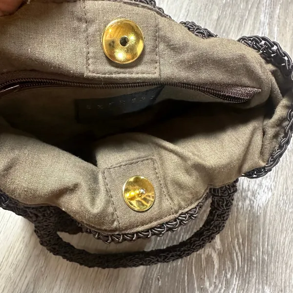 Express Vintage Brown Tote Handbag - Image 3