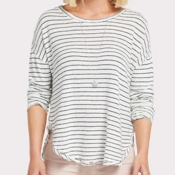 VICI Lovestitch super distressed‎ striped long sleeve - Image 11