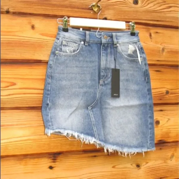 NWT Anthro DL1961 Blue Denim Jean Skirt - Image 4
