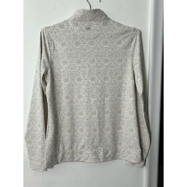 Peter Millar Perth Shell Pullover Ivory Shell Print Quarter-Zip NEW - Image 2