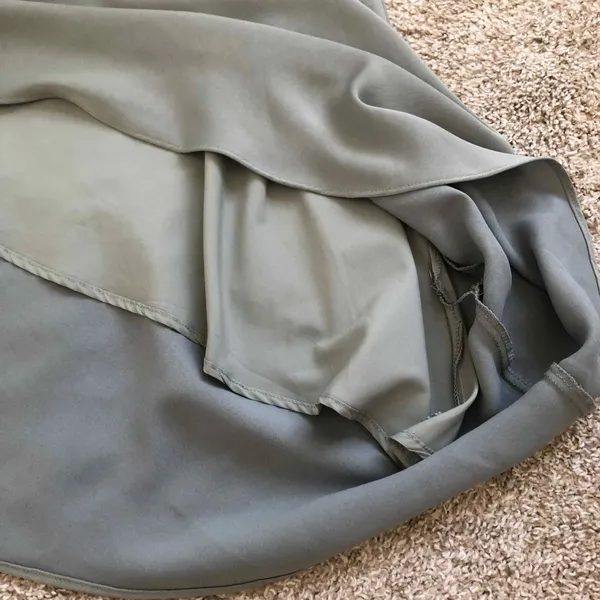 Lulus Sage Green Asymmetrical Midi Dress - Image 7