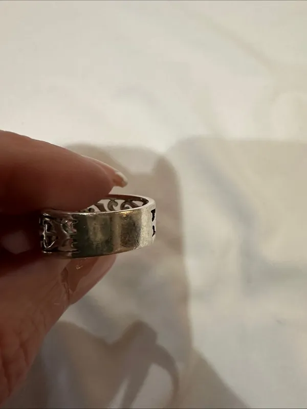 James Avery “Adorned Open Scoll”Sterling Silver Band Ring- Retired -bent-Size 7 - Image 5