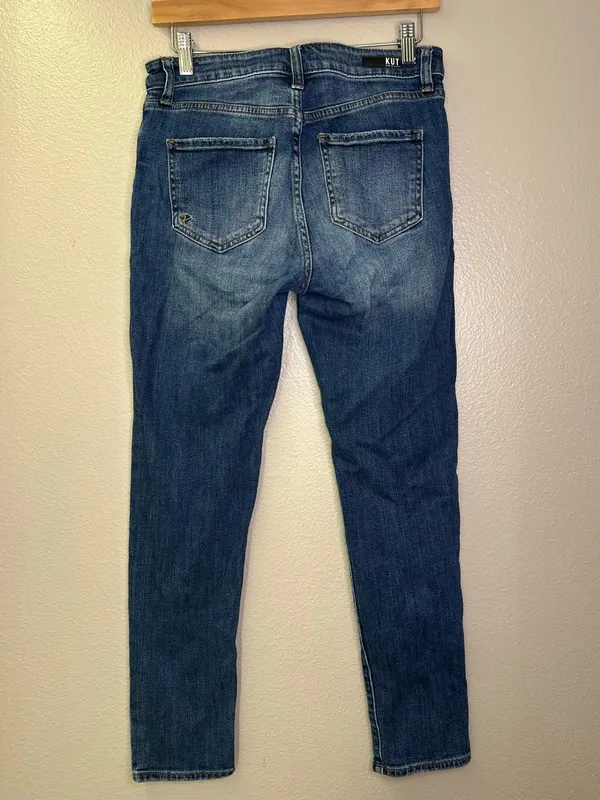 Kut From The Kloth Diana High Rise Cigarette Leg Skinny Jean Denim Vintage - Image 2