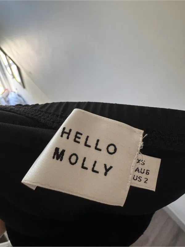 Hello Molly Black Mini Skirt Elastic Waist - Image 4