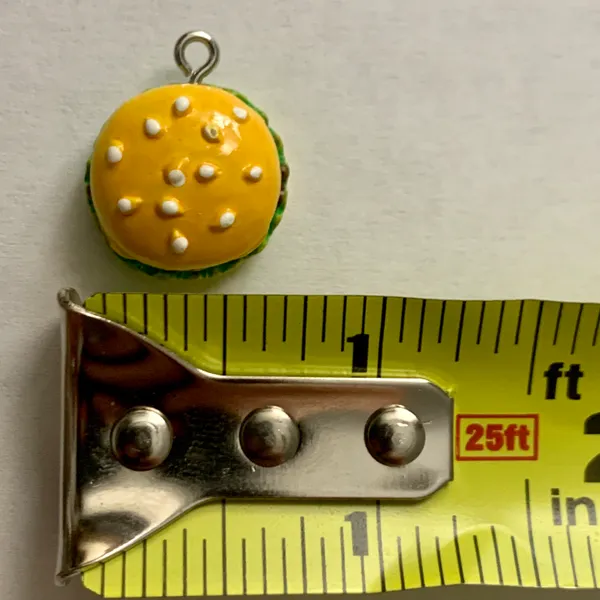 Cheeseburger Charm Pendant Yellow - Image 8