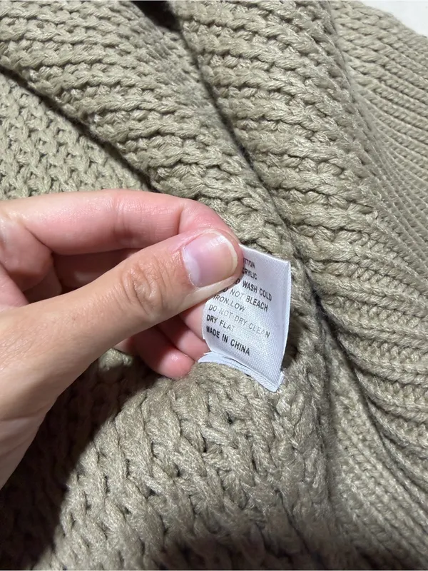 POL chunky Knit long Cardigan Sweater medium - Image 9